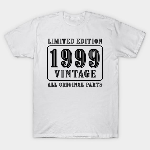 All original parts vintage 1999 limited edition birthday T-Shirt by colorsplash